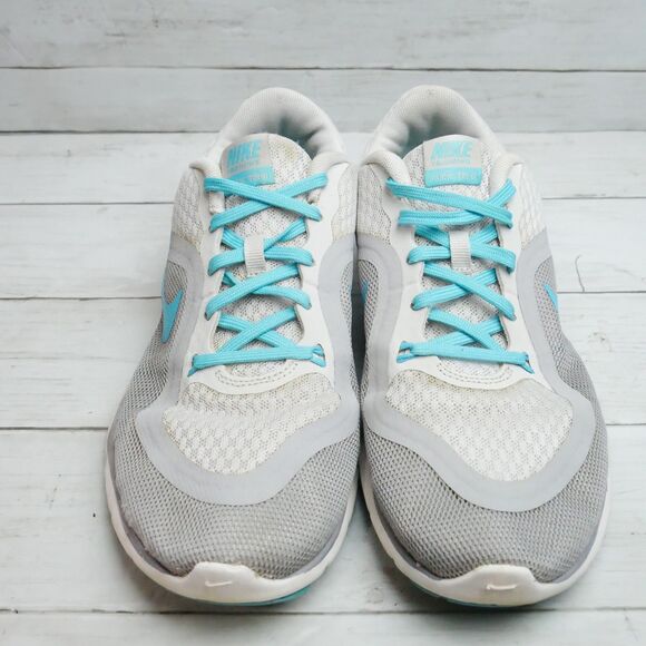 Nike Flex Trainer 6 Womens Sz 8 Blue Gray TR6 Running Shoes Sneakers 831217-002 - Picture 5 of 10